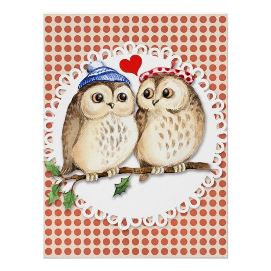 Owl Love Perfect Poster (Voorkant)