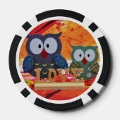 Owl love poker chips (Achterkant)