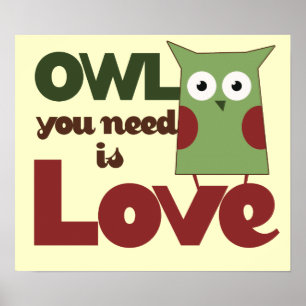 Owl Love Poster