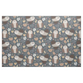Owl Love Scandinavian Folk Art Pattern Stof (Fat Quarter)