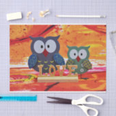 Owl love tissuepapier (Craft)