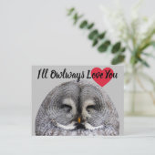 Owl Love Valentijn Briefkaart (Staand voorkant)