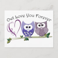 Owl Love you Forever, Cute Ownership and Heart des