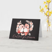 Owl Love you voorgoed Kaart (Gele Bloem)