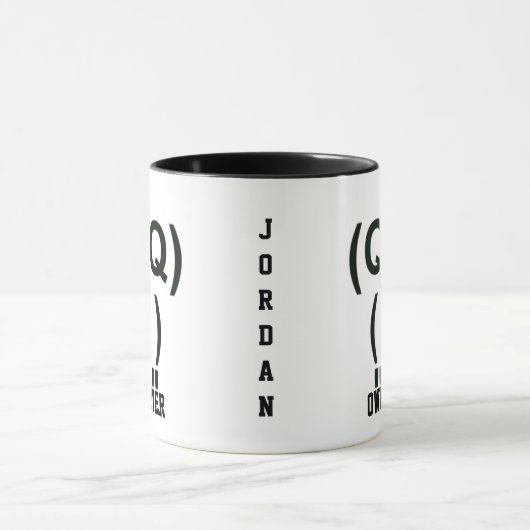 Owl Lover Computer Symbool Mok (Midden)