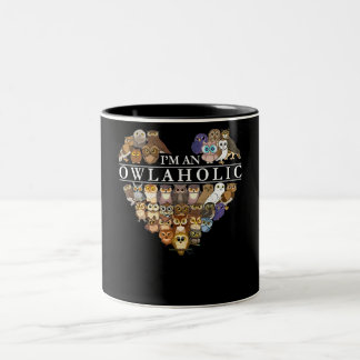 Owl Lovers | Gift Natuur van eiwithoudende dieren  Tweekleurige Koffiemok