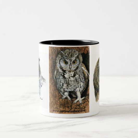 Owl Lovers Mug Tweekleurige Koffiemok (Center)