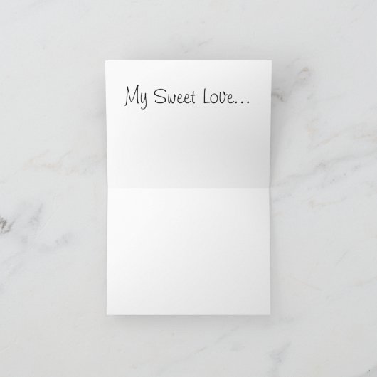 Owl Lovers w Umbrella & Chocolate Box | Tekst toev Kaart (Binnen)