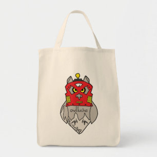 Owl Lucha Robot Grocery Tas