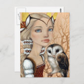 Owl Maiden Briefkaart (Voorkant / Achterkant)