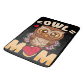 Owl mama | Gift for Owner Owl Mam Badmat (Gekanteld)