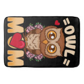 Owl mama | Gift for Owner Owl Mam Badmat (Voorkant)