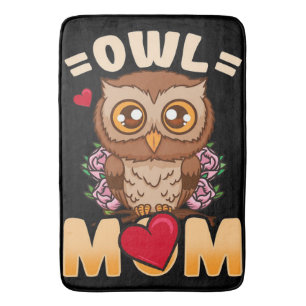 Owl mama Gift for Owner Owl Mam Badmat