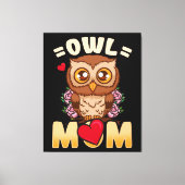 Owl mama | Gift for Owner Owl Mam Canvas Afdruk (Voorkant)
