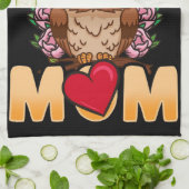 Owl mama | Gift for Owner Owl Mam Theedoek (Gevouwen)