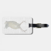 Owl met Antlers vlakte 2 Bagagelabel (Achterkant horizontaal)