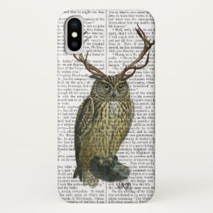 Owl met Antlers vlakte 2 Case-Mate iPhone Case