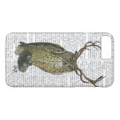 Owl met Antlers vlakte 2 Case-Mate iPhone Case (Achterkant (Horizontaal))