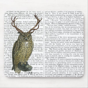 Owl met Antlers vlakte 2 Muismat