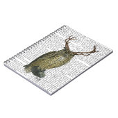 Owl met Antlers vlakte 2 Notitieboek (Linkerzijde)