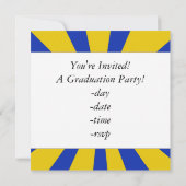 Owl met blauwe en goudkleuren kaart (Achterkant)