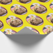 Owl met bloem in brievenbus cadeaupapier (Hoek)