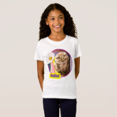 Owl met bloem in brievenbus t-shirt (Voorkant volledig)