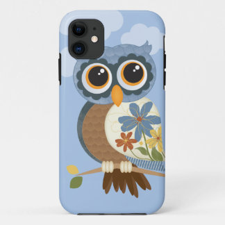 Owl met  bloemen Case-Mate iPhone case