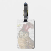 Owl met bovenste hak 3 bagagelabel (Achterkant verticaal)