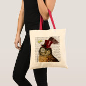 Owl met bovenste hak 3 tote bag (Voorkant (product))