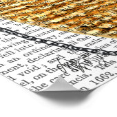 Owl met bovenste hak poster (Hoek)