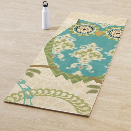 Owl met Circulaire Patronen Yogamat (In situ)