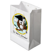 Owl met Diploma Afstuderen Medium Cadeauzakje (Voorkant Gekanteld)