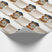 Owl met document Scroll Cadeaupapier (Hoek)