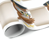 Owl met document Scroll Cadeaupapier (Rol Hoek)