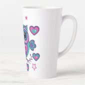 Owl met harten latte mok (Rechts)