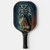 Owl met Jouw naam Pickleball Paddle (Voorkant)