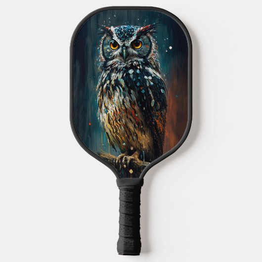 Owl met Jouw naam Pickleball Paddle (Achterkant)