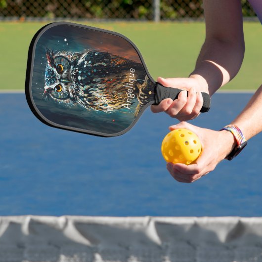 Owl met Jouw naam Pickleball Paddle (Insitu)