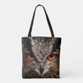 Owl met Oranje kleur Tote Bag (Achterkant)