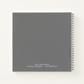 owl met pet-laptop voor toadstool notitieboek (Achterkant)