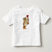 Owl met Roos Kinder Shirts (Voorkant)