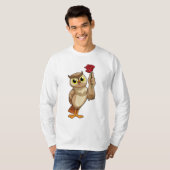 Owl met Roos T-shirt (Voorkant volledig)