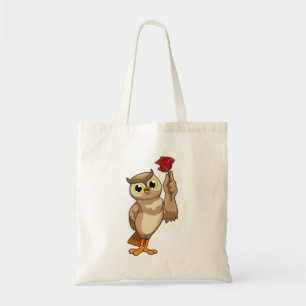 Owl met Roos Tote Bag