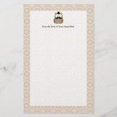 Owl met snor en Pet Briefpapier (Voorkant)