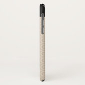 Owl met snor en Pet Case-Mate iPhone Case (Achterkant/links)