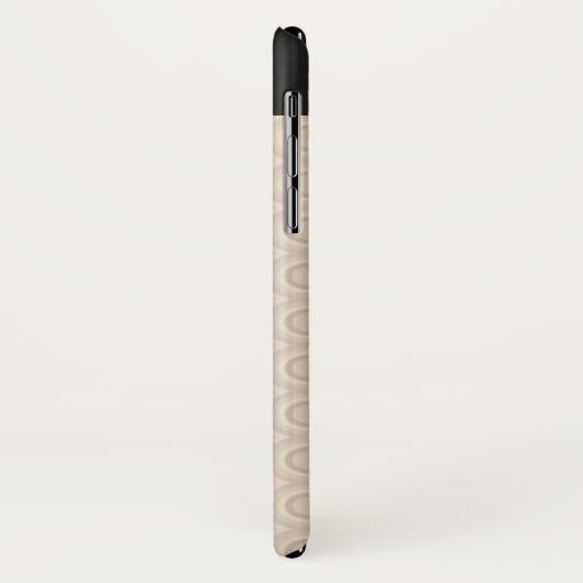 Owl met snor en Pet Case-Mate iPhone Case (Achterkant/links)