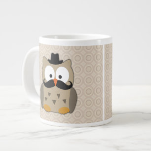 Owl met snor en Pet Grote Koffiekop