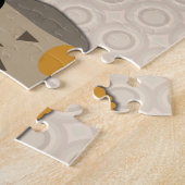 Owl met snor en Pet Legpuzzel (Zijkant)