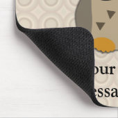 Owl met snor en Pet Muismat (Hoek)